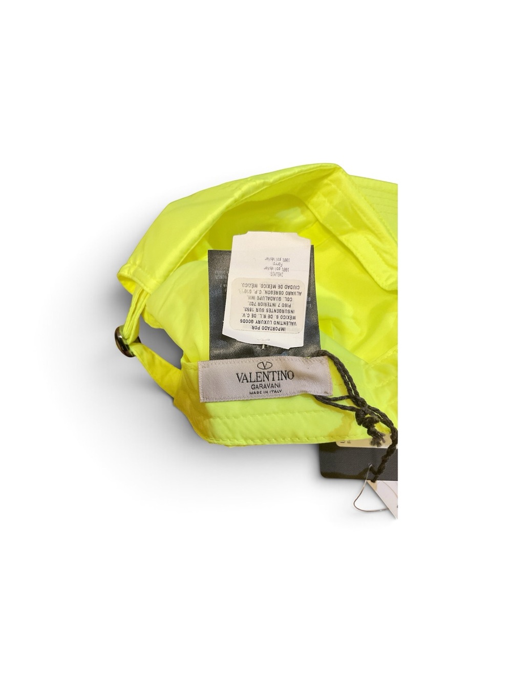 Valentino Garavani Neon Yellow Baseball Cap Unisex NWT - Picture 7 of 9